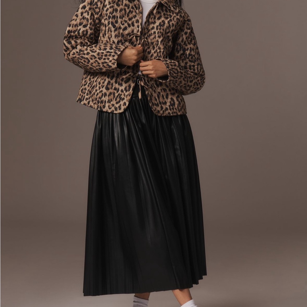 Anthropologie Leopard Print Quilted Jacket - Picture 11 of 13